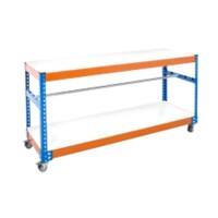 Bigdug Packing Workbench Big400 Steel Chipboard 300 kg Blue and Orange 920 x 1525 x 610