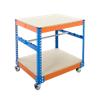 Bigdug Packing Workbench Big400 Steel Chipboard 300 kg Blue and Orange 920 x 1830 x 610