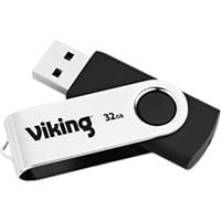 Viking USB Flash Drive USB 2.0 32 GB Black, Silver