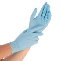 Click 2000 Disposable Gloves Powder Free Nitrile 50B Size S Blue Pack of 100