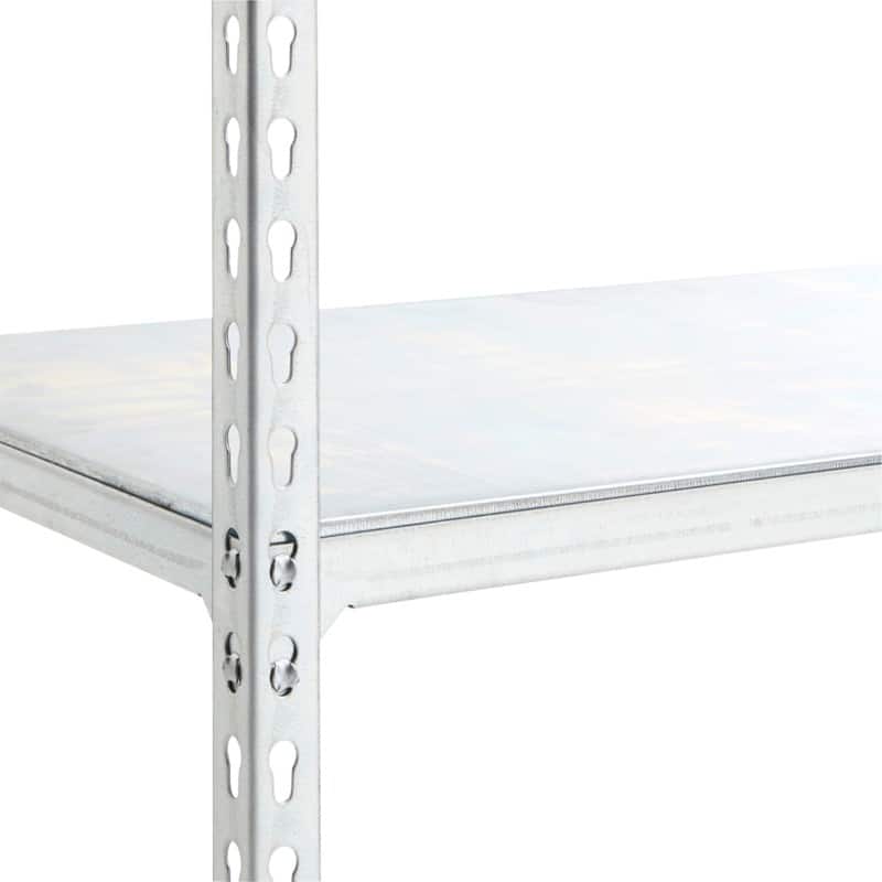 BiGDUG Shelving Unit 4 Shelves Steel 915 x 610 x 1,600 mm Grey