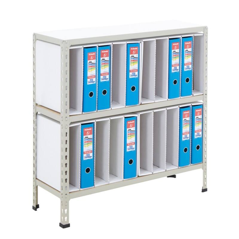 BiGDUG Shelving Unit 3 Shelves Melamine, Steel 915 x 305 x 915 mm Grey