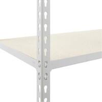 BiGDUG Shelving Unit 3 Shelves Melamine, Steel 915 x 610 x 915 mm Grey