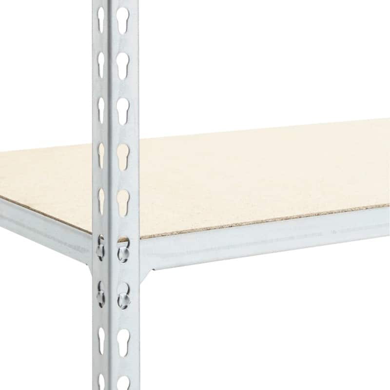 BiGDUG Shelving Unit 4 Shelves Chipboard, Steel 915 x 610 x 1,600 mm Grey