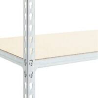 BiGDUG Shelving Unit 5 Shelves Chipboard, Steel 915 x 305 x 1,830 mm Grey