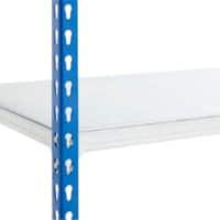 BiGDUG Shelving Unit 3 Shelves Steel 1,220 x 610 x 915 mm Blue, Grey