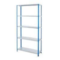 BiGDUG Shelving Unit with 5 Levels Steel 1830 x 1220 x 305 mm Blue, Grey