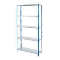 BiGDUG Shelving Unit with 5 Levels Steel 1830 x 1220 x 455 mm Blue, Grey