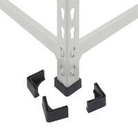 BiGDUG Shelving Unit 6 Shelves Chipboard, Steel 1,220 x 610 x 1,980 mm Grey
