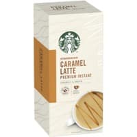 Starbucks Caramel Latte Premium Caffeinated Instant Coffee Caramelly & Smooth 107.5g Pack of 5
