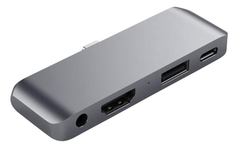 Satechi USB-C Hub USB-C Male HDMI Female, USB A Female, 3.5 mm Female Grey