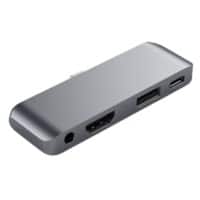 Satechi USB-C Hub USB-C Male HDMI Female, USB A Female, 3.5 mm Female Grey