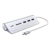 Satechi USB Hub and Card Reader  5.38 inch Silver 1 Speed Settings