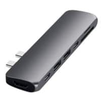 Satechi USB Hub Adaptor USB-C Male HDMI Female, USB-C Female, USB A Female Grey