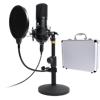 Maono Studio Table Top Microphone Kit With Pop Filter And Flight Case AU-A04TC Black