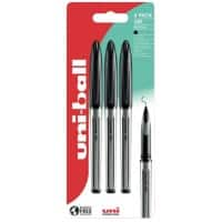 uni-ball Air UBA-188L Rollerball Pen 0.4 mm Black Pack of 3