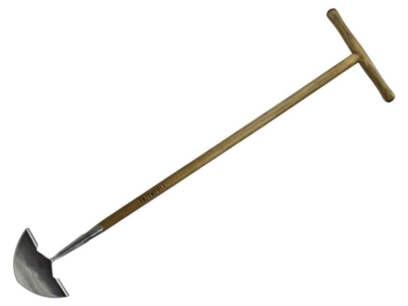 Faithfull Prestige Stainless Steel Edging Iron Ash Handle