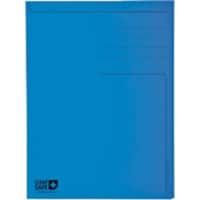 Exacompta 2 Flap Folder 33122E CleanSafe A4 Blue Card 24 x 32 cm Pack of 5