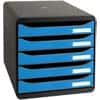 Exacompta Drawer Unit 3097100D Clean'Safe A4+ Plastic Blue 27.8 x 34.7 x 27.1 cm
