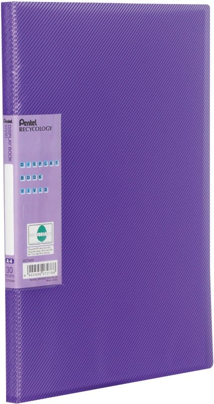Pentel Presentation Folder DCF343V A4 Violet Polypropylene 23 x 2 x 31 cm