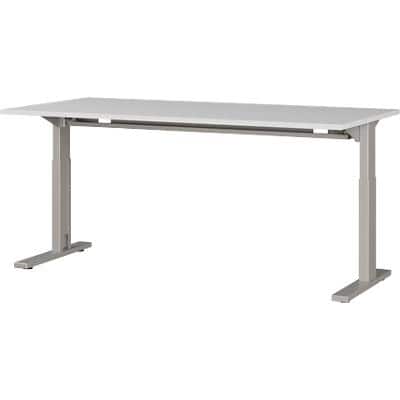 Germania Height Adjustable Desk 4252 - 583 GW - PROFI 2.0 Light Grey, Silver Workspace 1600 x 800 x 700 - 810 mm