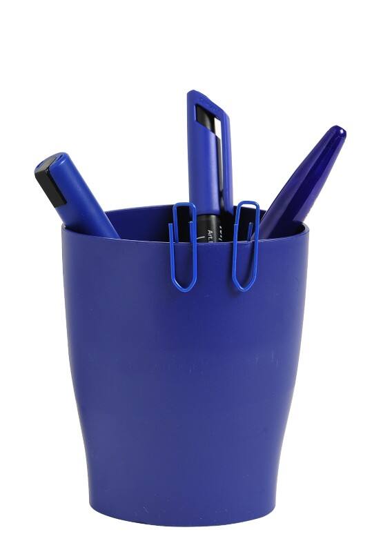 Exacompta Pen Pot 676104D Classic Polysterene 95 x 80 x 60 mm Night Blue Pack of 10