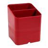 Exacompta Pen Pot 67718D Classic Polysterene 93 x 74 x 74 mm Red Pack of 10