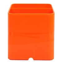 Exacompta Pen Pot 67788D Classic Polysterene 93 x 74 x 74 mm Tangerine Pack of 10