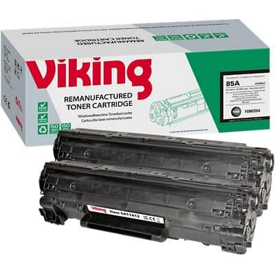 Viking 85A Compatible HP Toner Cartridge CE285AD Black Pack of 2 Duopack