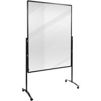 Legamaster Room Divider Aluminium, Plexiglass 1,000 (W) x 5 (D) x 1,500 (H) mm Freestanding