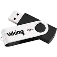 Viking USB Flash Drive USB 2.0 128 GB Black, Silver
