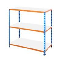 Bigdug Melamine Workbench Big340 with 3 Level 200 Kg Blue, Orange 915 x 1200 x 305 mm