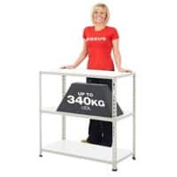 Bigdug Melamine Workbench Big340 with 3 Level 200 Kg Grey 915 x 1200 x 455 mm