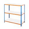 Bigdug Melamine Workbench Big340 with 3 Levels 100 Kg Blue, Orange 915 x 1525 x 305 mm