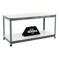 Bigdug Melamine Workbench Big400 with 2 Levels 400 Kg Galvanised Steel 915 x 1220 x 1220 mm