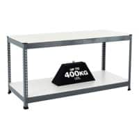 Bigdug Melamine Workbenchwith 2 Levels Big400 400 Kg Galvanised Steel 915 x 1220 x 455 mm