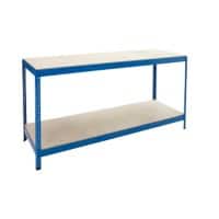 Bigdug Industrial Workbench Chipboard Blue 900 x 1800 x 600 mm