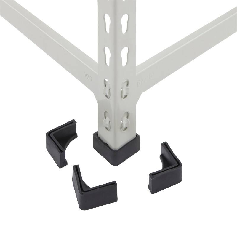 BiGDUG Shelving Unit 6 Shelves Chipboard, Steel 1,525 x 730 x 1,980 mm Grey