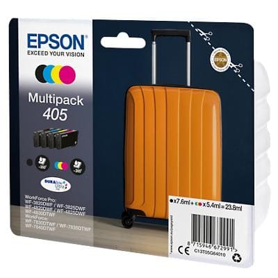 Epson 405 Original Ink Cartridge C13T05G640 Black, Cyan, Magenta, Yellow Multipack Pack of 4