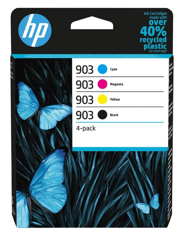 HP 903 Original Ink Cartridge 6ZC73AE Black, Cyan, Magenta, Yellow Pack of 4 Multipack