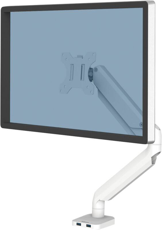 Fellowes Platinum Series Monitor Arm 8056201 Height Adjustable 32 " White
