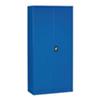 SLINGSBY Double Door Cabinet with Lock Steel Blue 900 x 400 x 1850 mm