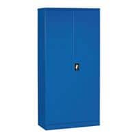 SLINGSBY Double Door Cabinet with Lock Steel Blue 900 x 400 x 1850 mm