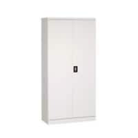 SLINGSBY Double Door Cabinet with Lock Steel Grey 900 x 400 x 1850 mm