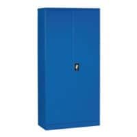 SLINGSBY Double Door Cabinet with Lock Steel Blue 1000 x 500 x 2000 mm
