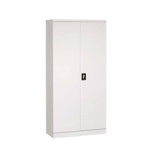 SLINGSBY Double Door Cabinet with Lock Steel Grey 1000 x 500 x 2000 mm
