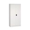 SLINGSBY Double Door Cabinet with Lock Steel Grey 1000 x 500 x 2000 mm