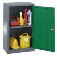 SLINGSBY Locker Steel 1 Shelf Lockable 450 x 300 x 684 mm Green, Grey