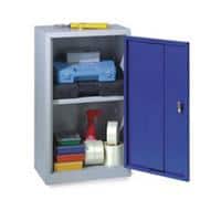 SLINGSBY Locker with 1 Shelf Steel Light Grey, Blue 457 x 305 x 762 mm
