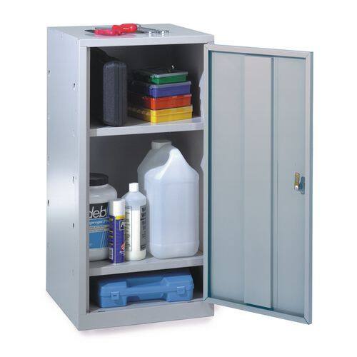 SLINGSBY Locker Steel 2 Shelves Lockable 477 x 505 x 984 mm Grey